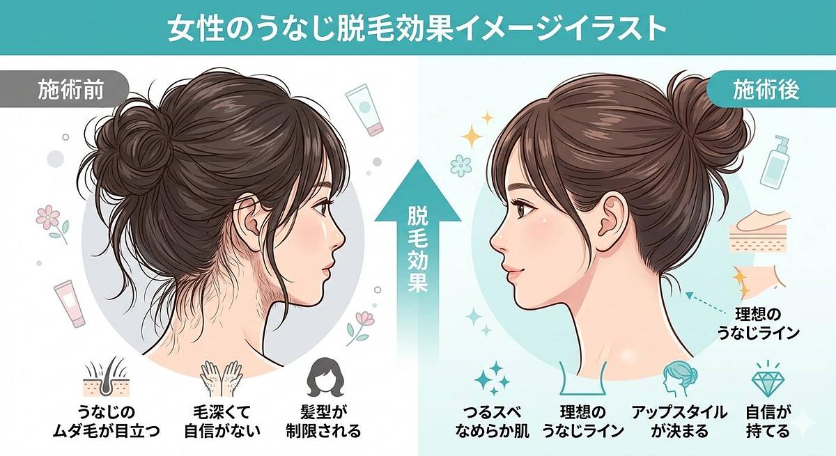 うなじ脱毛