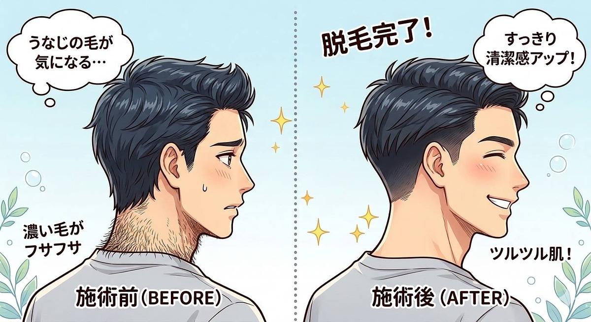 うなじ脱毛
